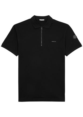 Logo Piqué Cotton Polo Shirt - - M - Moncler - Modalova