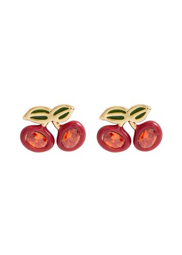 Cherry Embellished Stud Earrings - Coach - Modalova