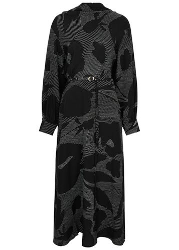 Kantha Printed Silk Midi Dress - - L (UK16) - Lovebirds - Modalova