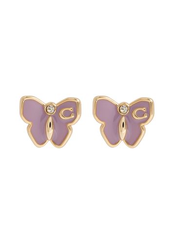 Garden Butterfly Embellished Stud Earrings - Coach - Modalova