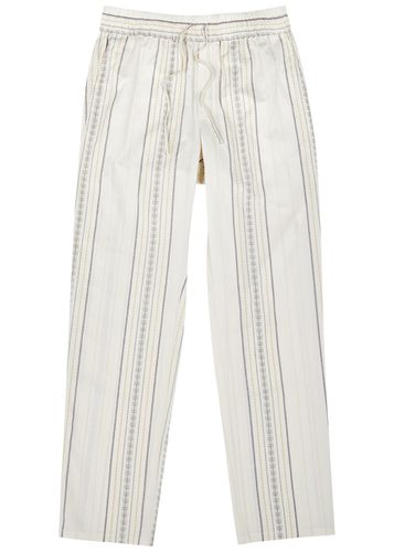 Porter Stripe-jacquard Cotton Trousers - - M - Les Deux - Modalova
