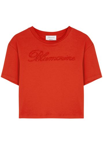 Logo-embellished Cotton T-shirt - - L (UK14 / L) - BLUMARINE - Modalova