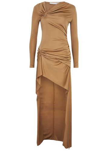 Ruched Asymmetric Jersey Maxi Dress - - 12 (UK16 / XL) - Dion Lee - Modalova