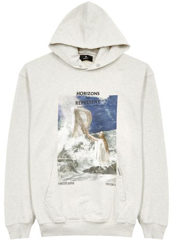 Higher Truth Printed Hooded Cotton Sweatshirt - - L - Represent - Modalova