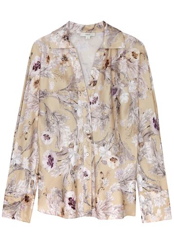 Floral-print Silk-satin Shirt - - L (UK14 / L) - Vince - Modalova