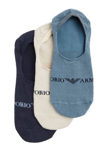 Logo Cotton-blend Trainer Socks - set of Three - - L/XL L/XL - Emporio armani - Modalova