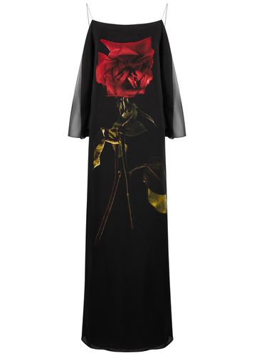 Rose-print Silk-georgette Maxi Dress - - 44 (UK12 / M) - Alexander McQueen - Modalova