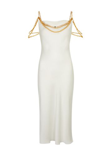Chain-embellished Satin Midi Slip Dress - - 36 (UK8 / S) - Rabanne - Modalova