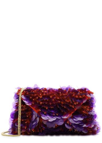 Sequin and Bead-embellished Clutch - Red - Dries Van Noten - Modalova