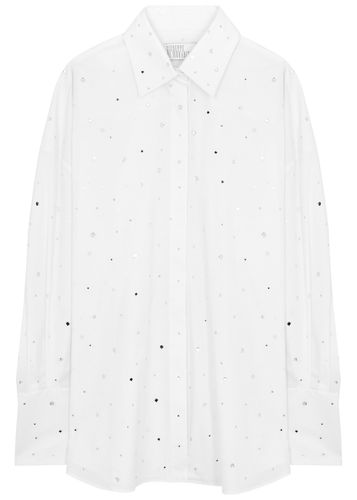 Crystal-embellished Stretch-cotton Shirt - - L (UK14 / L) - Giuseppe di Morabito - Modalova
