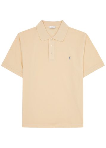 Logo-embroidered Piqué Cotton-blend Polo Shirt - - L - Saint Laurent - Modalova