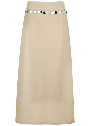 Donna Embellished Linen-blend Maxi Skirt - - M (UK12 / M) - Gimaguas - Modalova