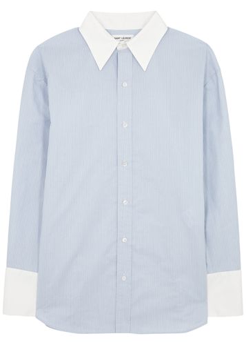 Striped Cotton-poplin Shirt - - 36 (UK8 / S) - Saint Laurent - Modalova