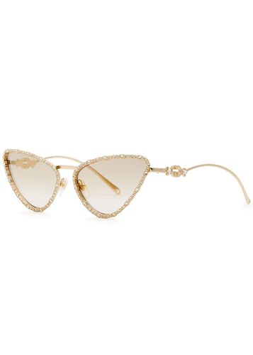 Crystal-embellished Cat-eye Sunglasses - Gucci - Modalova