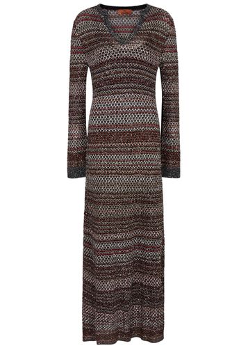 Striped Embellished Knitted Maxi Dress - - L (UK14 / L) - Missoni - Modalova