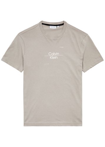 Optic Logo-print Cotton T-shirt - Calvin klein - Modalova