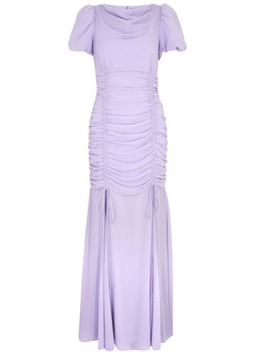 Amandine Ruched Chiffon Maxi Dress - - 10 (UK10 / S) - DE LA Vali - Modalova