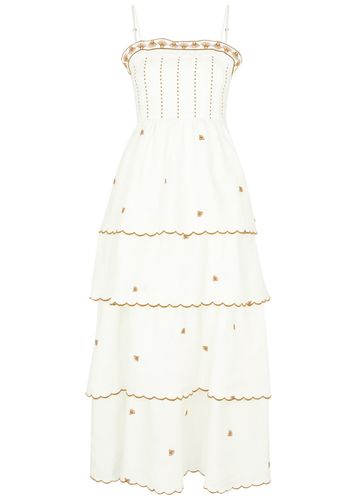 Aurora Embroidered Linen-blend Midi Dress - - 34 (UK6 / XS) - LUG VON SIGA - Modalova