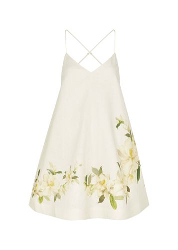 Harmony Floral-print Linen Mini Dress - - 4 (UK 16 / XL) - Zimmermann - Modalova