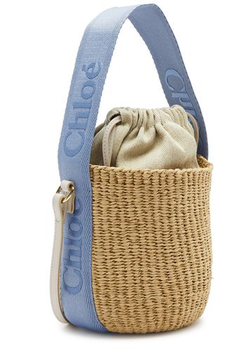 Chloe Sense Small Raffia Basket bag - Blue - Chloé - Modalova