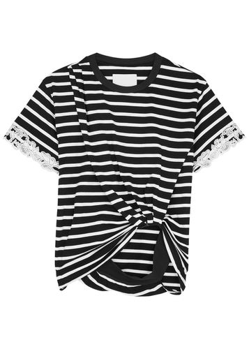 Striped Draped Cotton T-shirt - - L (UK14 / L) - 3.1 Phillip Lim - Modalova