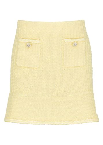 Embellished Waffle-knit Mini Skirt - - S (UK8-10 / S) - Self-portrait - Modalova