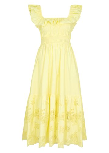 Lace-panelled Cotton-poplin Midi Dress - - 10 (UK10 / S) - Self-portrait - Modalova