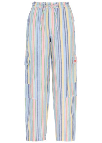 Sicily Striped Cotton-blend Cargo Trousers - - 16 (UK16 / XL) - Damson Madder - Modalova