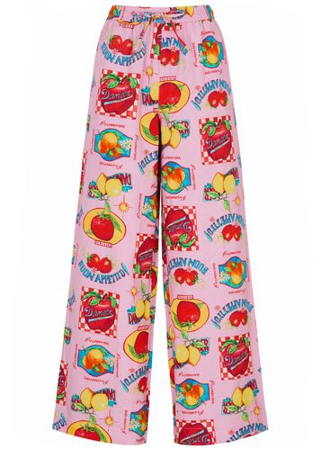 Chlo Printed Cotton-blend Trousers - - 10 (UK10 / S) - Damson Madder - Modalova