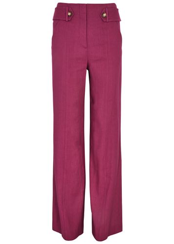 Sunny Wide-leg Linen-blend Trousers - - 10 (UK14 / L) - Veronica Beard - Modalova