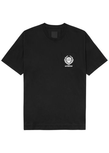 Crest Logo-embroidered Cotton T-shirt - Givenchy - Modalova