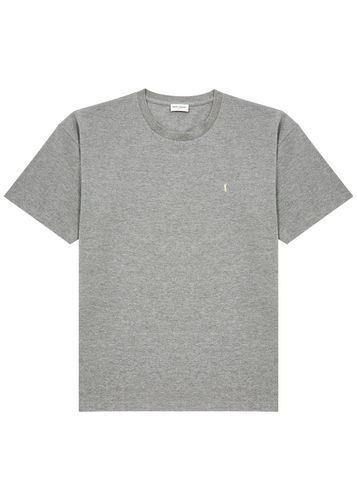 Cassandre Logo-embroidered Cotton-blend T-shirt - Saint Laurent - Modalova