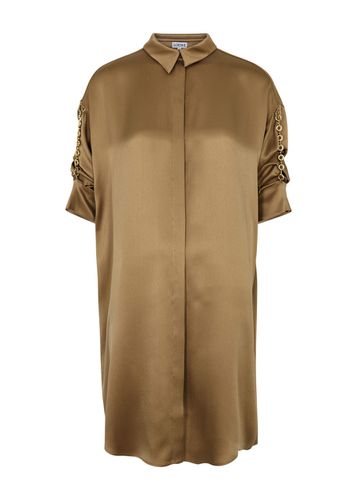 Chain-embellished Silk-satin Shirt Dress - - 34 (UK6 / XS) - Loewe - Modalova