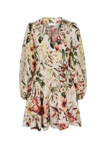 Lexi Floral-print Linen Mini Wrap Dress - - 2 (UK 12 / M) - Zimmermann - Modalova