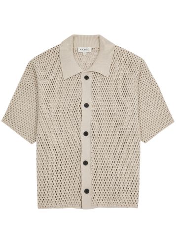 Open-knit Cotton Shirt - - L - Frame - Modalova