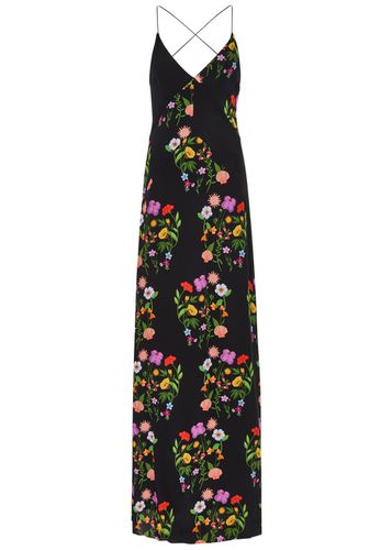 Olive Floral-print Crepe de Chine Maxi Dress - - 16 (UK16 / XL) - Borgo de Nor - Modalova
