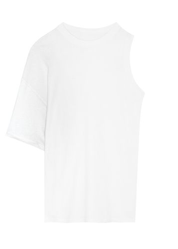 A. W.A. K.E Mode Asymmetric One-sleeve Cotton T-shirt - - S (UK8-10 / S) - A.W.A.K.E Mode - Modalova