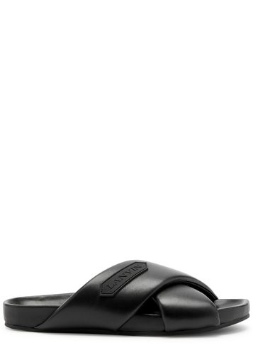 Tinkle Logo Leather Sliders - - 37 (IT37 / UK4) - Lanvin - Modalova