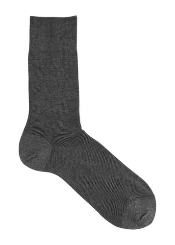 Fine Shadow Ribbed Cotton-blend Socks - - 3940 (IT39-40) - Falke - Modalova