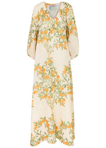 Georgio Floral-print Linen Gown - - 38 (UK10 / S) - BERNADETTE - Modalova