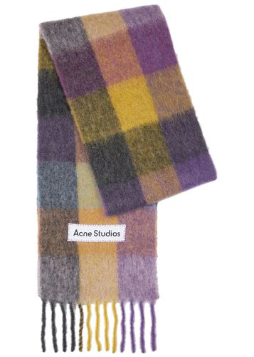 Vally Checked Alpaca-blend Scarf - Acne Studios - Modalova