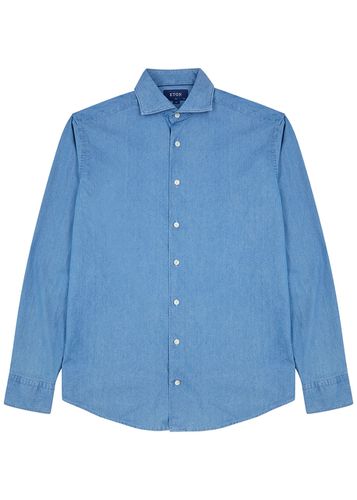 Eton Blue Chambray Shirt - 43 - Eton - Modalova