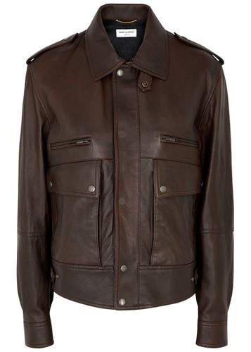 Leather Jacket - - 12 - Saint Laurent - Modalova