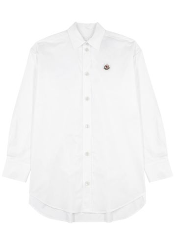 Logo Stretch-cotton Poplin Shirt - - M - Moncler - Modalova