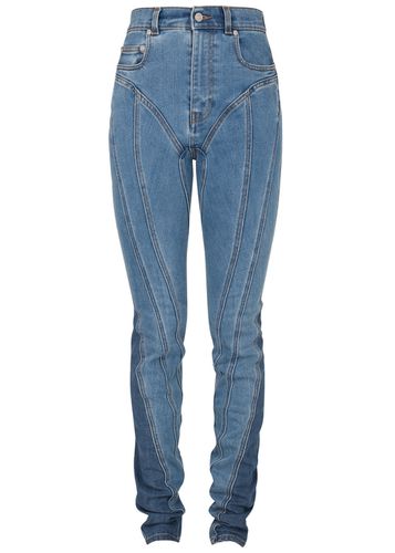 Spiral Panelled Skinny Jeans - - 12 - Mugler - Modalova