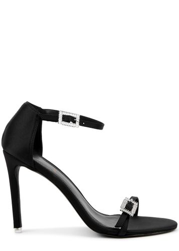 Suede Studio Lila 100 Crystal-embellished Satin Sandals - 4.5 - Black Suede Studio - Modalova