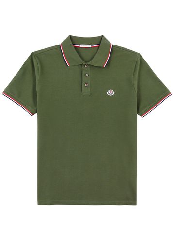 Piqué Cotton Polo Shirt - - L - Moncler - Modalova