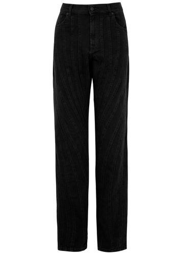 Spiral Panelled Wide-leg Jeans - - 10 - Mugler - Modalova