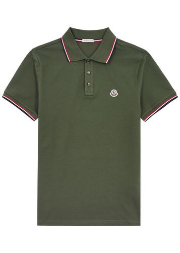 Logo Piqué Cotton Polo Shirt - - S - Moncler - Modalova