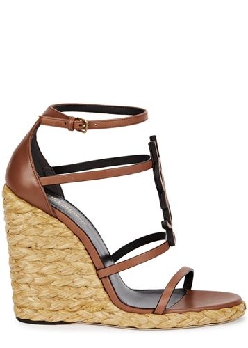 Cassandra 100 Leather Wedge Espadrilles - - 6 - Saint Laurent - Modalova